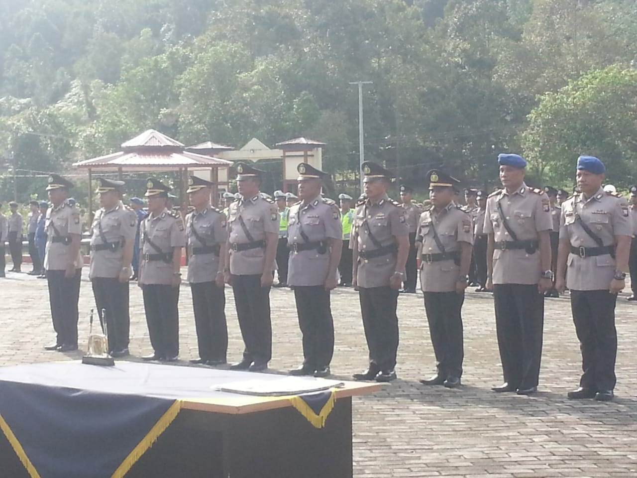 Polres Lingga Adakan Serah Terima Pergantian Jabatan