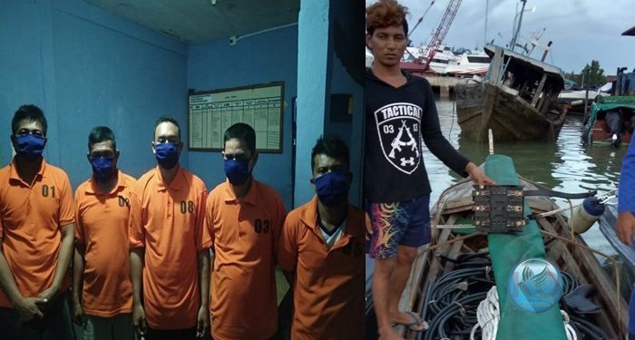Kronologis,Polisi Berhasil Komplotan Pencurian ALat Kapal