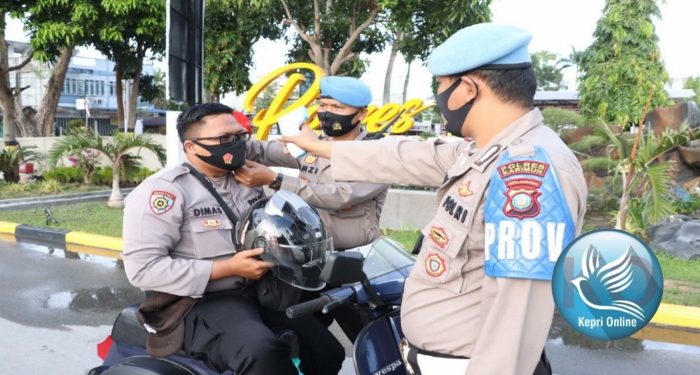Polisi dan ASN Tidak Gunakan Masker,Provos Polres Karimun Akan Tindak Tegas
