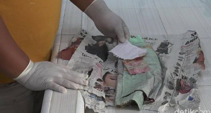 Penemuaan Jasad Janin di SPBU Sri Carang Tanjungpinang