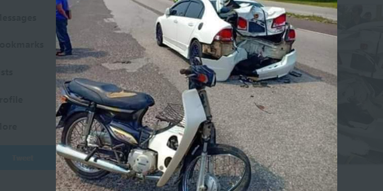 Viral Bumper Honda Civic Remuk Setelah Ditabrak Honda Astrea Prima, Netizen: “Saya Bangga Memakai Honda Astrea”