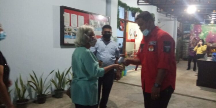 PAC PBB Teluk Sebong Ikut Andil Dalam Pengamanan Gereja di Malam Pergantian Tahun Baru dan Menerapkan Protokol Kesehatan