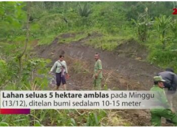 Ngerinya! Lahan 5 Hektare Raib Seolah Ditelan Bumi