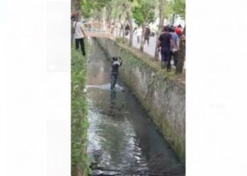 Jambret Gagal Rampas Tas Perempuan Isi Rp 50 Juta, Masuk Selokan