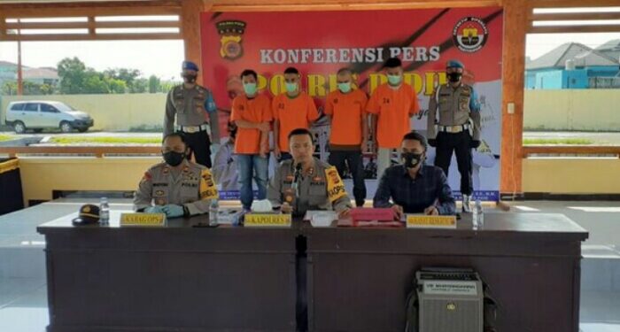 Begal Motor Buat Judi Online-Narkoba ,4 Pemuda di Tangkap