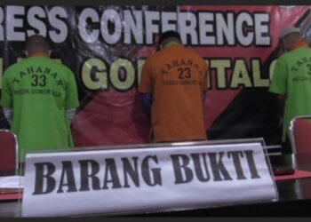 Pesan Sabu Dari Sulteng Okum Kades di Gorontalo ditangkap Polisi