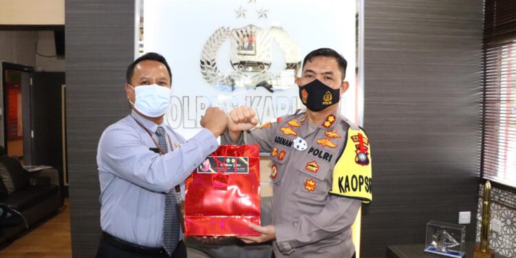 Jalin Silaturahmi, Ketua Pengadilan sambangi Polres Karimun