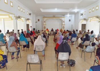 Kabupaten Lingga, Dengan Terapkan Prokes, BST Tahap 10 Kembali Disalurkan