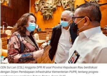 Anggota DPR RI Cen Sui Lan Akui Pembangunan Jembatan Batam – Bintan Masih Tahap Tender