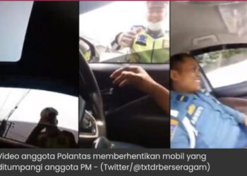 Viral, Ekspresi Polisi Ini Saat Berhentikan Mobil PM Buat Warganet Terhibur