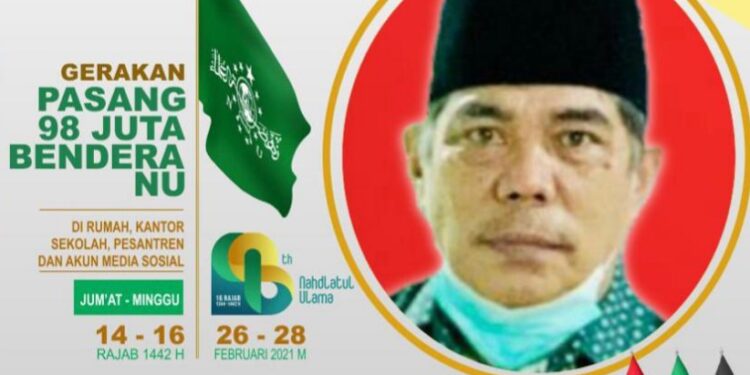Peringatan Harlah NU, Polda Kepri dan PWNU Kepri Kerjasama Dalam Gerakan Pemasangan 98 Juta Bendera NU