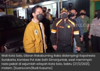Razia PSK, Gibran: Banyak yang Open BO