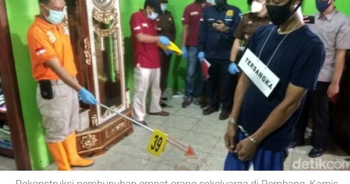 Menggunakan Kayu Gamelan, 4 Orang Sekeluarga Tewas