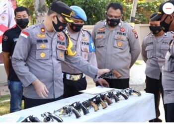 Hindari Penyalahgunaan, Kapolres Karimun Laksanakan Pengecekan Senjata Api Inventaris