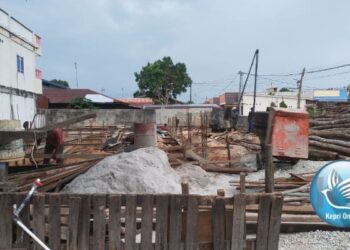 Aktifitas Pembagunan Ruko Tanpa IMB,Pemilik Akui Tidak Ada yang Suruh Stop
