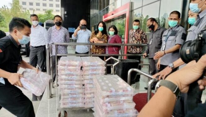 Penampakan Uang Rp 52,3 Miliar Hasil Sitaan KPK dari Kasus Suap Benur