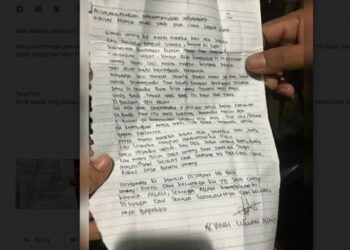 Viral Surat Wasiat Diduga Milik Pelaku Bom Bunuh Diri Gereja Katedral Makassar
