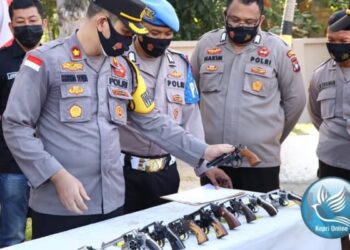 Hindari Penyalahgunaan, Kapolres Karimun Laksanakan Pengecekan senjata api Inventaris