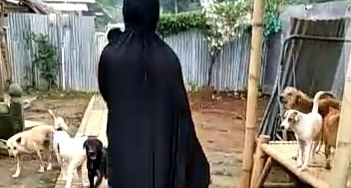 70 Anjing Peliharaannya Ditolak, Wanita Bercadar Ungkap Provokator