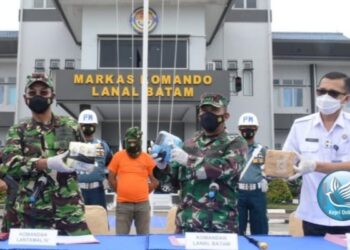 Tim F1QR Lanal Batam Kejar Penyeludup Sampai ke Sabu 4 Kg Sampai Pulau Judah Moro