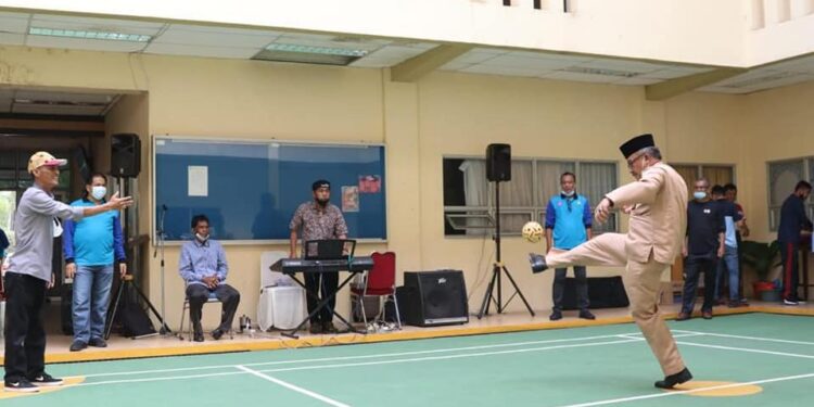 Dispora Batam Gelar Ekshibisi Sepak Takraw