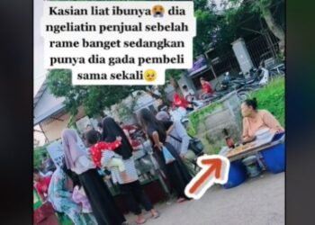 Lapak Sebelah Disesaki Pelanggan, Ibu Pedagang Sepi Pembeli Ini Bikin Iba