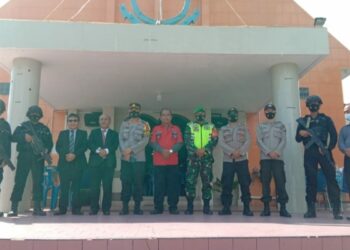 Hari Paskah, Personel Koramil Melaksanakan Pengamanan Ibadah Jum’at Agung di Semua Gereja HKBP di Karimun