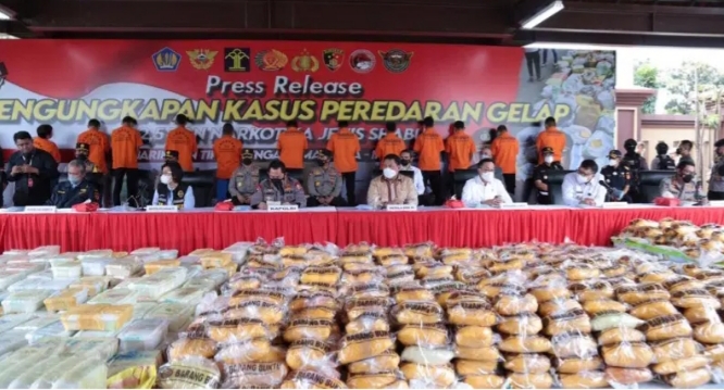 Polri Ungkap Peredaran 2,5 Ton Sabu, Belasan Juta Jiwa Terselamatkan
