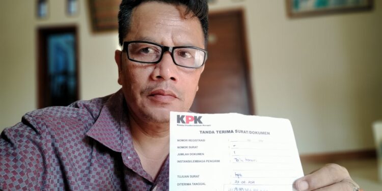 Memanas, Dinilai Ada Indikasi Pidana Korupsi Cak Ta’In Komari,SS Ketua LSM Kodat86 Laporkan Kasus Pengalokasian Lahan Persero kepadaTiga Perusahaan Swasta ke KPK.