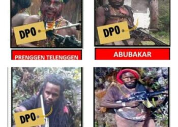 Ini Tampang 4 Anggota KKB Pembakar Helikopter di Bandara Ilaga Papua