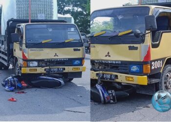 Truk Tabrak Sepeda Motor di Wilayah Stadion Badan Perkasa Karimun