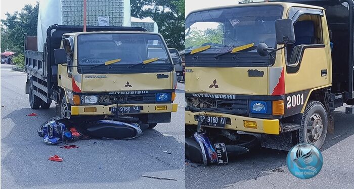 Truk Tabrak Sepeda Motor di Wilayah Stadion Badan Perkasa Karimun