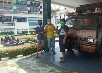 Putus Matai Rantai Covid 19, Koramil 01 Balai Lakukan Penyemprotan Disinfektan