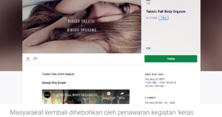 ‘Kelas Orgasme’ di Bali Bikin Heboh Lagi