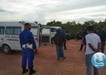 Cegah Covid 19 Satpolair Polres Karimun Lakukan Penyekatan Jalur Masuk dari Pantai Grace Marine Karimun
