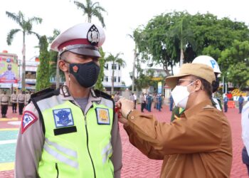 Polres Karimun Gelar Apel Pasukan Operasi Ketupat 2021