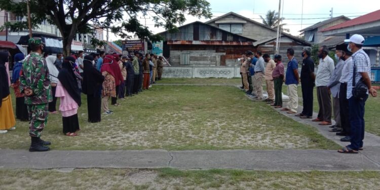 Satgas Covid 19 Moro Lakukan Apel Siaga Guna Pencegahan Penyebaran Virus Corona di wilayah Moro