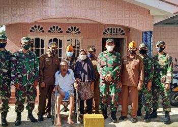 Suasana Haru Slamet Riadi Veteran Dwikora Dikunjungi Serta Mendapat Bantuan Tali Asih dari Kababinminvetcaddam I/BB