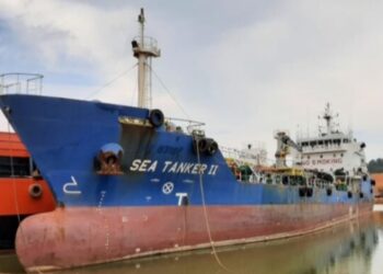 Diduga Melakukan Pemalsuan Surat Laut Ditpolairud Polda Kepri Sita Kapal MT SEA Tanker II GT. 2714