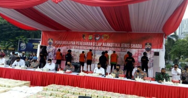 1,129 Ton Sabu Jaringan Timur Tengah Diungkap Polisi, Para Pelaku Terancam Hukuman Mati