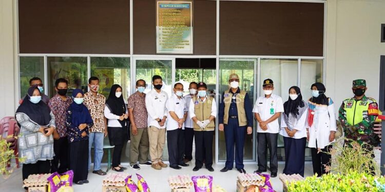 Wabup Langsung Turun Berikan Himbaun Lakukan Prokes Pemutusan Covid 19