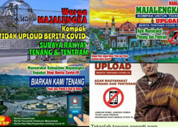 Polres Majalengka Selidiki Kasus Poster Ajakan Stop Unggah Berita Covid-19