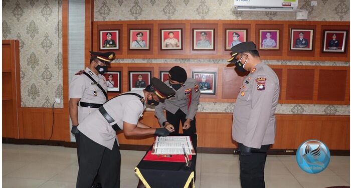 Kapolres Karimun Pimpin Sertijab Kapolsek Moro dan Kasat Intelkam