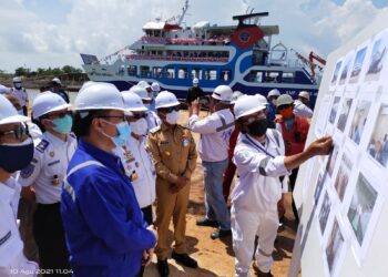 Dirjen Perhubungan Darat Hadiri Launching KMP Tirus Meranti di PT. MOS