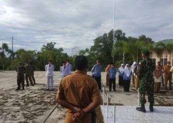 Dalam HUT RI ke 76, Danramil 02 Moro Sangat Menekankan Pentingnya Mematuhi Protokol Kesehatan