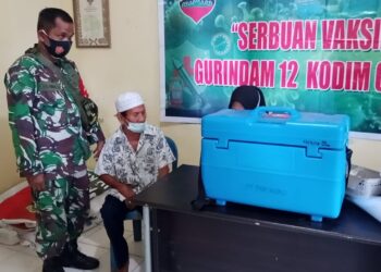 Desa Paoh Bersama Koramil 02 Moro Kembali Gelar Vaksinasi Target 150 Orang