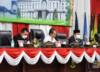 Galeri Foto ! Gubernur Kepri Sampaikan Raperda LPP APBD TA 2020 Melalui Sidang Paripurna