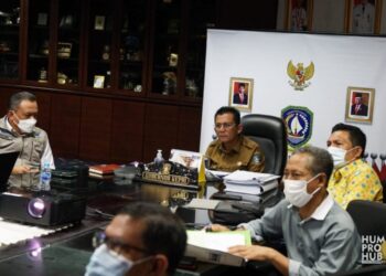 Gubernur Rapat Evaluasi PPKM Bersama Menko Marves, Luhut