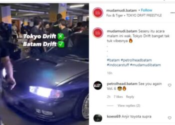 Mirip Film Tokyo Drift, Acara Petrolhead di Batam Viral
