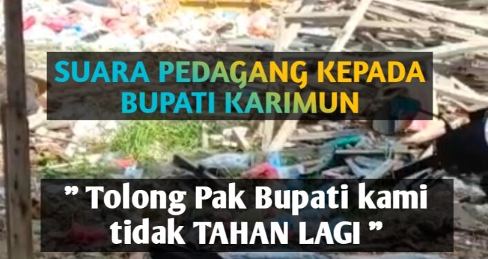 Sampah Menumpuk 3 Hari, Bau Busuk Ganggu Pedagang, Pedagang Minta Tolong Pak Bupati 